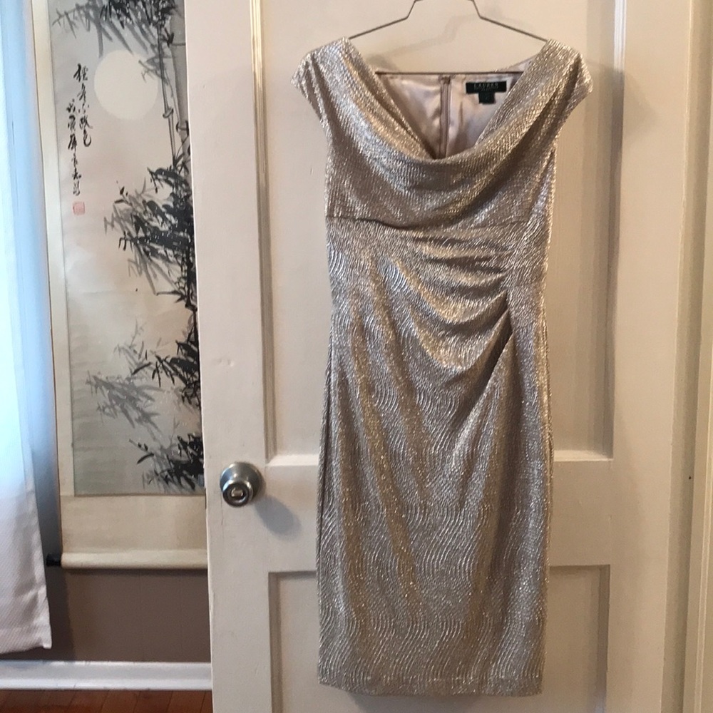 Ralph Lauren gold dress
